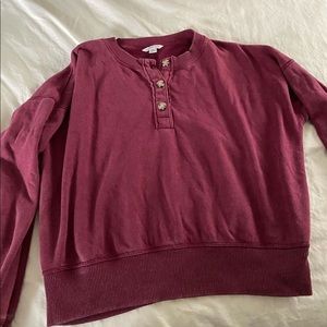 American eagle cropped crew neck